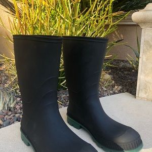 ☔️ Rain or Snow ❄️ Rubber Black Boot Sz 8